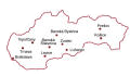 map of Slovakia